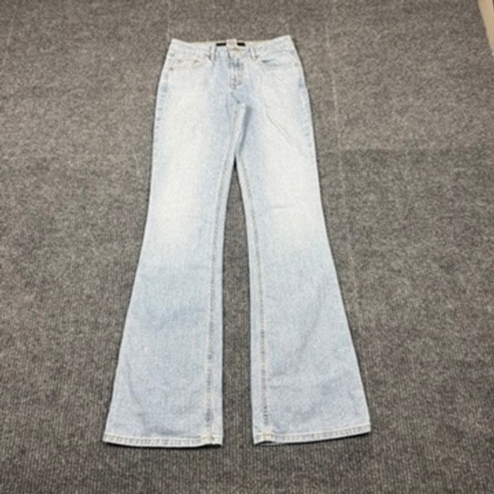 Guess Jeans Womens Light Wash Low Rise Flare Actual 27"x32.5" Denim Y2K 04297086